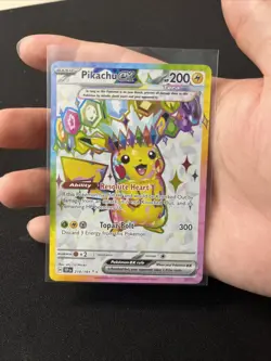 Pokemon TCG Pikachu EX Surging Sparks Ultra Rare Card 219/191 Scarlet & Violet - Image 1