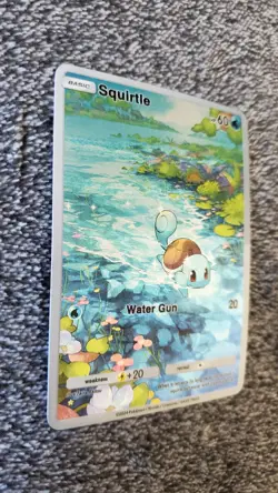 ART CARD ~ Pokemon Pocket TCG Squirtle Illustration Immersive Textured ~ - Image 4