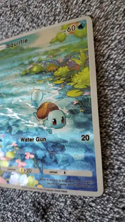 ART CARD ~ Pokemon Pocket TCG Squirtle Illustration Immersive Textured ~ - Image 5