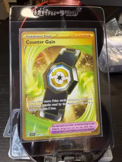 Pokemon TCG Counter Gain 249/191SV08: Surging Sparks Holo Card - Image 1