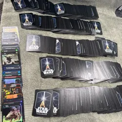 Star Wars Trading Card Game Lot with 35 Foils and Over 1300 Regular 2002-2005 - Image 1