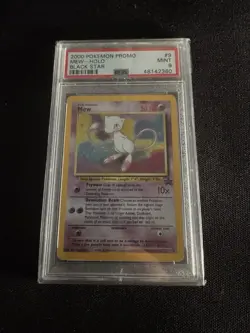 MEW HOLO BLACK STAR PROMO #9 - 2000 - PSA 9 - Pokemon League Card - Image 1