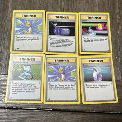 Pokemon German Vintage Lot of 6 Cards Trainers - Image 1