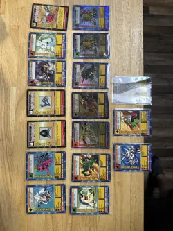 Lot of 17 Digimon Ultimate Level Trading Cards 1999 Bandai - Image 1