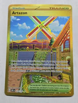 Pokemon TCG Obsidian Flames Artazon Hyper Rare Card 229/197 NM/M Condition - Image 1