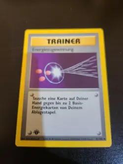 1st Edition German Energy Retrieval 81/102 Base Set - Uncommon Pokemon Card - NM - Image 1