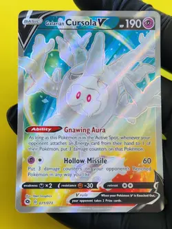 Galarian Cursola V Full Art 071/073 Pokemon TCG Champion's Path Near Mint Card - Image 1