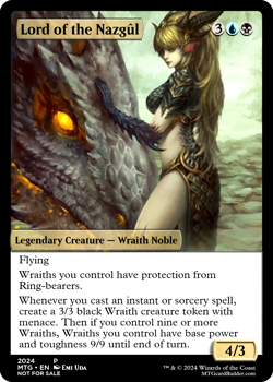 LORD OF THE NAZGUL : MTG altered-art magic card : with SEXY DRAGONRIDER! - Image 1
