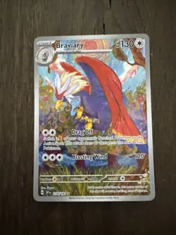 Pokemon TCG Braviary Full Art Surging Sparks Card 214/191 NM Condition - Image 1