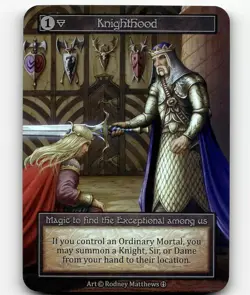 Knighthood Exceptional FOIL - Sorcery Contested Realm - Arthurian Legends - Image 1