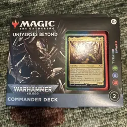 New Sealed MTG - Universes Beyond: Warhammer 40,000 Tyranid Swarm Commander Deck - Image 1