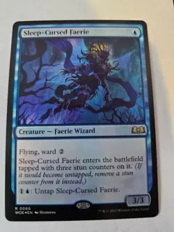 MTG - Sleep-Cursed Faerie FOIL - Wilds of Eldraine - Image 1