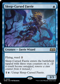 Sleep-Cursed Faerie #66 | Near Mint FOIL | Wilds of Eldraine WOE | Magic MTG - Image 1