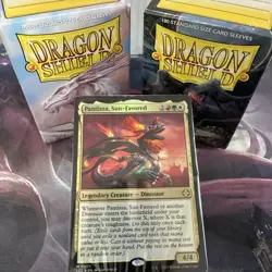 Magic the Gathering LCC Commander Deck PLUS Black & White Matte Dragon Shields!! - Image 1