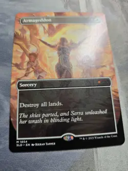 Armageddon NM Borderless MTG Secret Lair Artist Series Kieran Yanner - Image 1