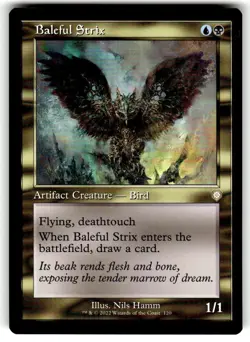 Baleful Strix (Retro Frame) Commander: the Brothers' War Regular MTG NM - Image 1