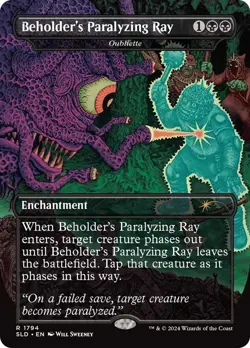 Beholder's Paralyzing Ray - Oubliette [Secret Lair Drop Series] Magic MTG - Image 1