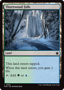 Thornwood Falls #269 | Near Mint FOIL | Foundations FDN | Magic MTG - Image 1