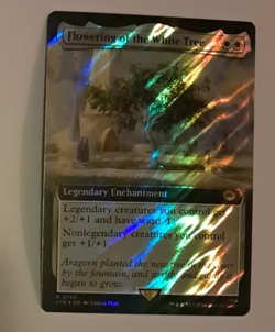 Flowering of the White Tree Ext Art Surge Foil NM LOTR Magic the Gathering MTG - Image 1