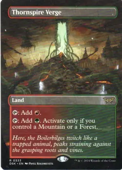 MTG: Duskmourn: House of Horror: Borderless Thornspire Verge: LP Condition - Image 1