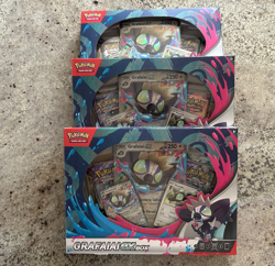LOT OF 3 Pokemon TCG Grafaiai Ex Box 2 Foils 4 Booster Packs 1 Oversize Foil New - Image 1