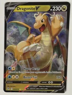 Pokemon TCG Dragonite V Pokemon GO 049/078 Holo Ultra Rare Near Mint Condition - Image 1