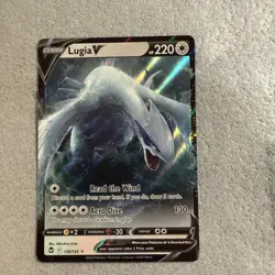 Pokemon Lugia v TCG Silver Tempest Holo Ultra Rare Card 138/195 - Image 1