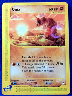 Onix Aquapolis eSeries Near Mint 98/147 Regular Pokemon Common 2002 - Image 1