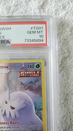 2022 Pokemon SWSH Abomasnow TG01/TG30 Astral Radiance PSA 10 FA Full Art Trainer - Image 5
