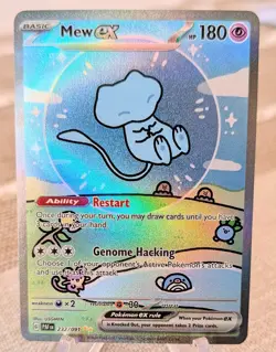 Pokemon TCG Mew EX Paldean Fates Special Illustration Rare 232/091 Bubble Mew - Image 1