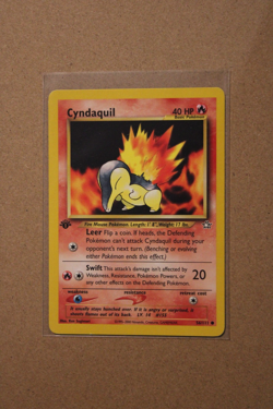 Pokemon TCG Cyndaquil 56/111 Neo Genesis Regular 1st Edition Vintage - Image 1
