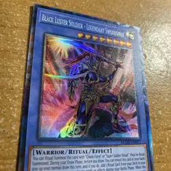 🔥YUGIOH BLACK LUSTER SOLDIER - LEGENDARY SWORDSMAN MAZE-EN011 COLLECTOR’S RARE - Image 2