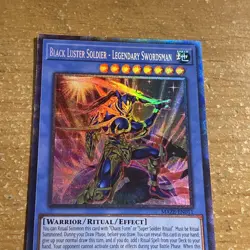 🔥YUGIOH BLACK LUSTER SOLDIER - LEGENDARY SWORDSMAN MAZE-EN011 COLLECTOR’S RARE - Image 3