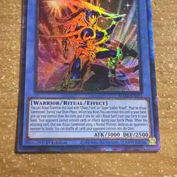 🔥YUGIOH BLACK LUSTER SOLDIER - LEGENDARY SWORDSMAN MAZE-EN011 COLLECTOR’S RARE - Image 4