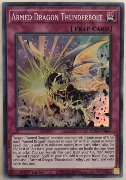 YuGiOh - Blazing Vortex - Armed Dragon Thunderbolt - BLVO-EN067 - Super Rare X1 - Image 1