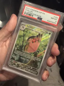 Vivillon Holo IR 2024 TCG Pokemon CCG PSA 8 Graded Pokemon Card - Image 1