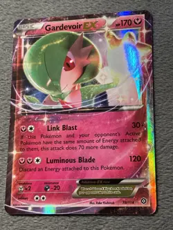 Gardevoir EX 78/114 2016 Ultra Rare Holo Pokemon Card CY Steam Siege LP - Image 2