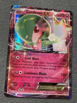Gardevoir EX 78/114 2016 Ultra Rare Holo Pokemon Card CY Steam Siege LP - Image 3
