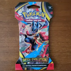 MEGA EVOLUTION Pokemon Trading Card Game: Sleeved Booster pack SEALED 10 Cards - Image 1