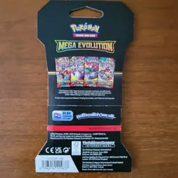 MEGA EVOLUTION Pokemon Trading Card Game: Sleeved Booster pack SEALED 10 Cards - Image 3