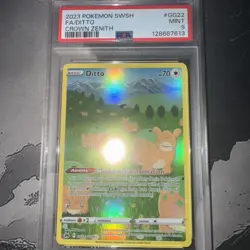 PSA 9 DITTO Galarian Gallery Pokemon Card #GG22 Crown Zenith - Image 2