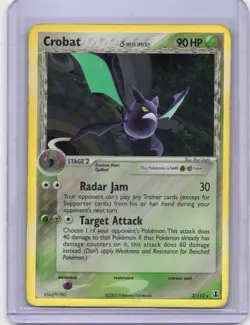 Pokemon Card - Crobat Holo - 2/113 - EX Delta Species - 2005 - Image 1