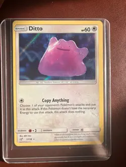 Pokemon Ditto 17/18 Detective Pikachu Holo card - Image 1