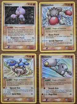 Pokemon Cards Tyrogue Hitmonlee Hitmonchan Hitmontop Set Ex Unseen Forces /115 - Image 1
