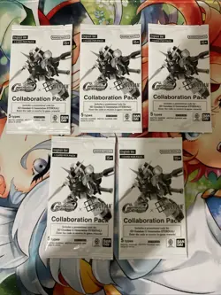 Gundam Card Game TCG Collaboration Packs English Sealed X5 - Image 1