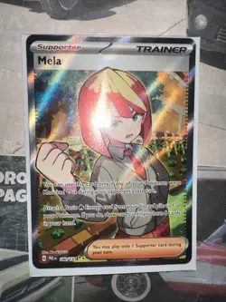 Mela 140/131 Ultra Rare SV: Prismatic Evolutions Near Mint Pokemon Card - Image 1