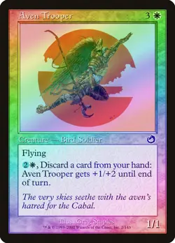 Aven Trooper FOIL Torment NM White Common MAGIC THE GATHERING CARD ABUGames - Image 1