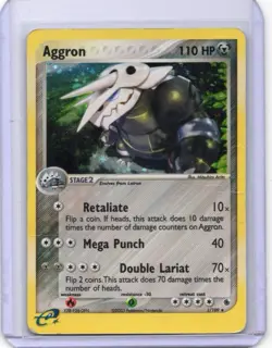 Pokemon Card - Aggron Holo - 1/109 - EX Ruby & Sapphire - 2003 - Image 1