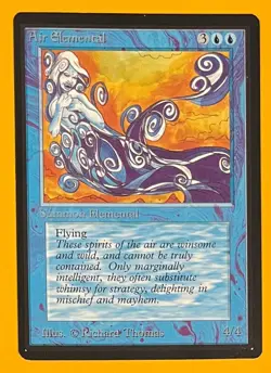 MTG AIR ELEMENTAL Beta (OldManMTG 012-028) - Image 1
