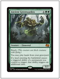 1x Ancient Greenwarden, Foundations Jumpstart, Magic MTG NM - Image 1